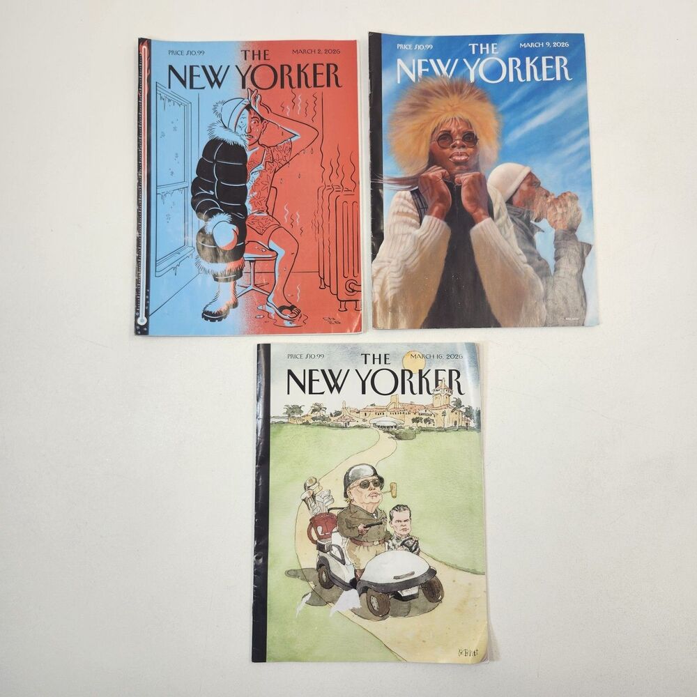 3 New Yorker Magazines March 2 9 & 16 2026 Lot Collection Blitt Nelson Niemann